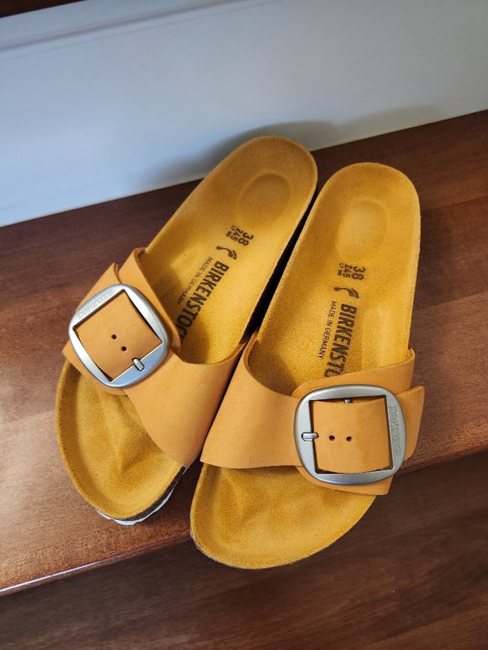 Birkenstock Madrid Big Buckle sandals in women's size 38